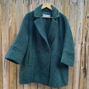 Maxmara intrend wool Elegant Forest Green Pea Coat